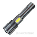 Desain Penjualan Panas Teknologi Baru XHP50 Long Range LED USB Senter Rechargeable Fokus Terbilang LED Senter LED Torch